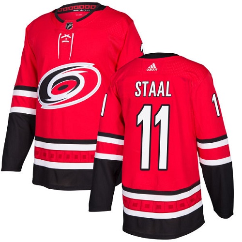Adidas Men Carolina Hurricanes 11 Jordan Staal Red Home Authentic Stitched NHL Jersey